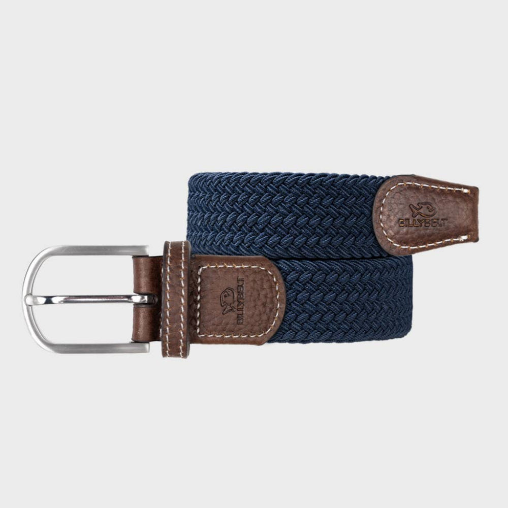 BILLYBELT Slate Blue Woven Elastic Belt - Elastisk Komfort Bælte - Bælte fra BILLYBELT hos The Prince Webshop