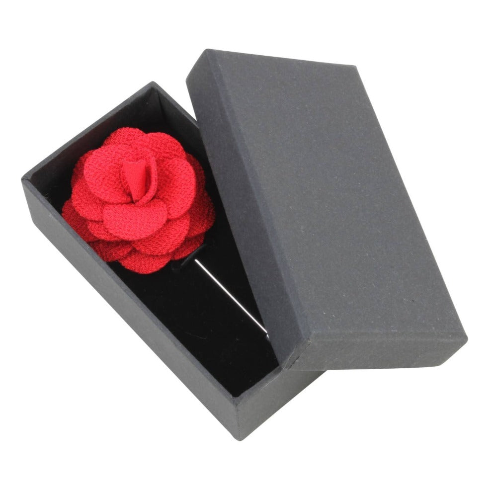 David Aster - Red Flower Lapel Pin - Reversnål fra David Aster Collection hos The Prince Webshop