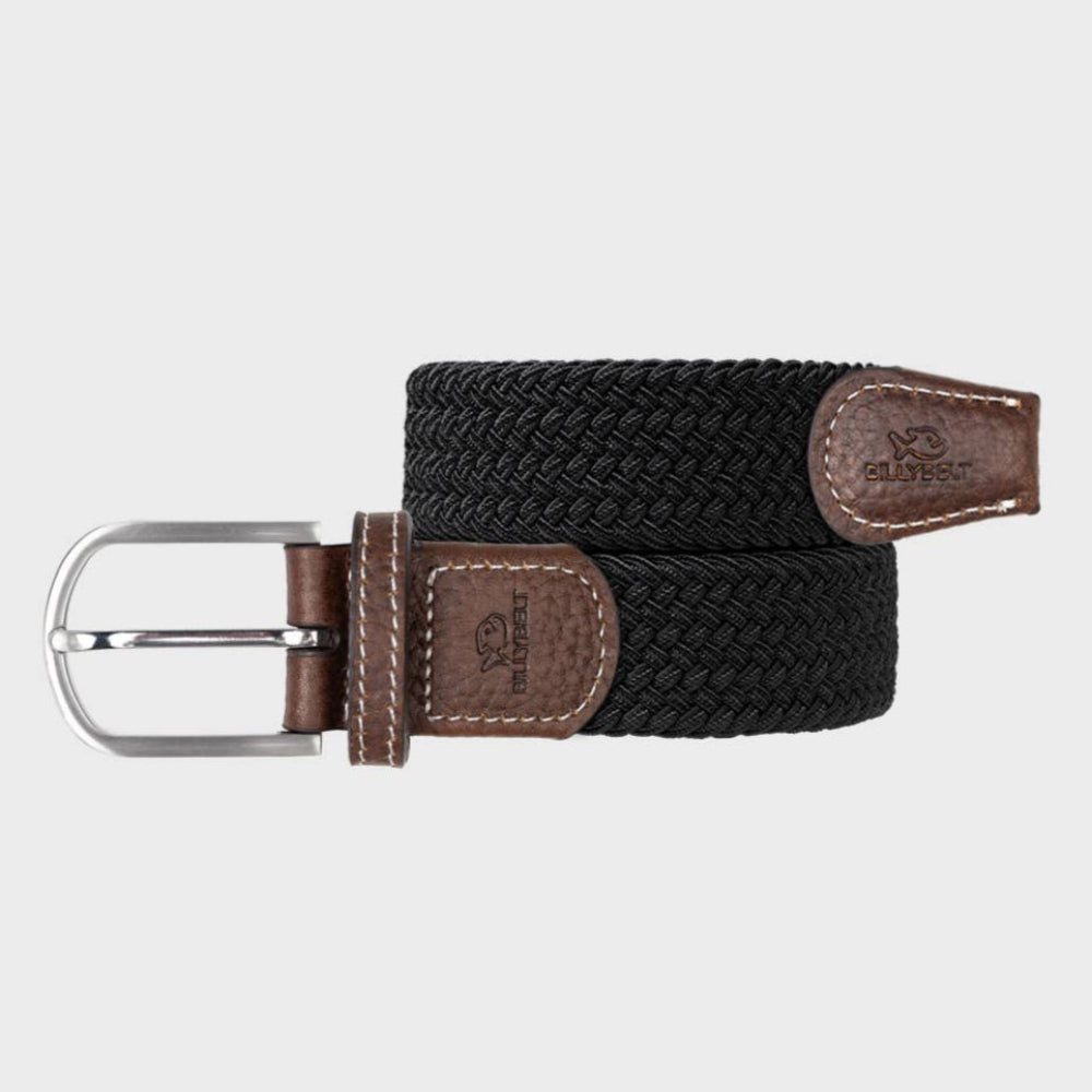BILLYBELT Black Licorice Woven Elastic Belt - Elastisk Komfort Bælte - Bælte fra BILLYBELT hos The Prince Webshop