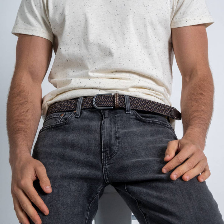 BILLYBELT Havana Woven Elastic Belt - Elastisk Komfort Bælte - Bælte fra BILLYBELT hos The Prince Webshop