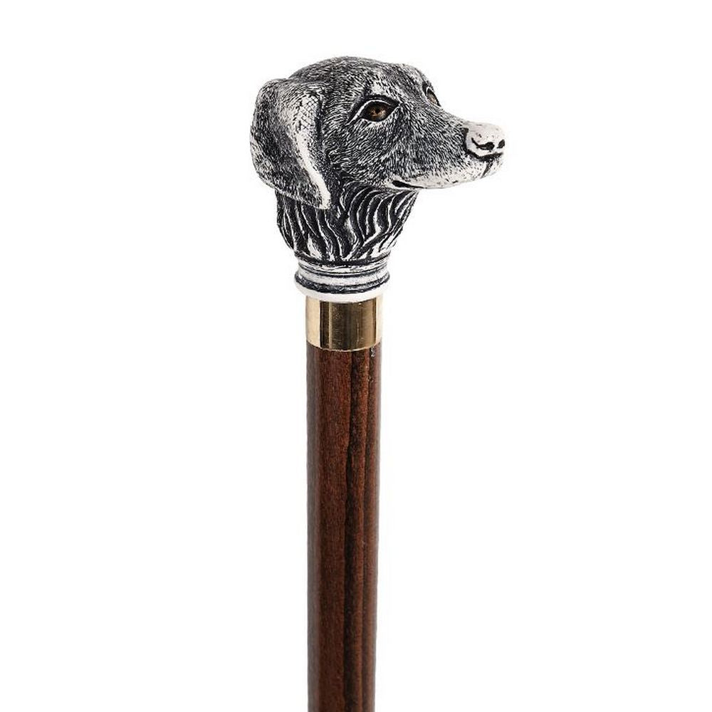 Unik Spadserestok i Brun Ahorn med Golden Retriever Knop - Spaderestok fra Charles Buyers & Co Ltd hos The Prince Webshop