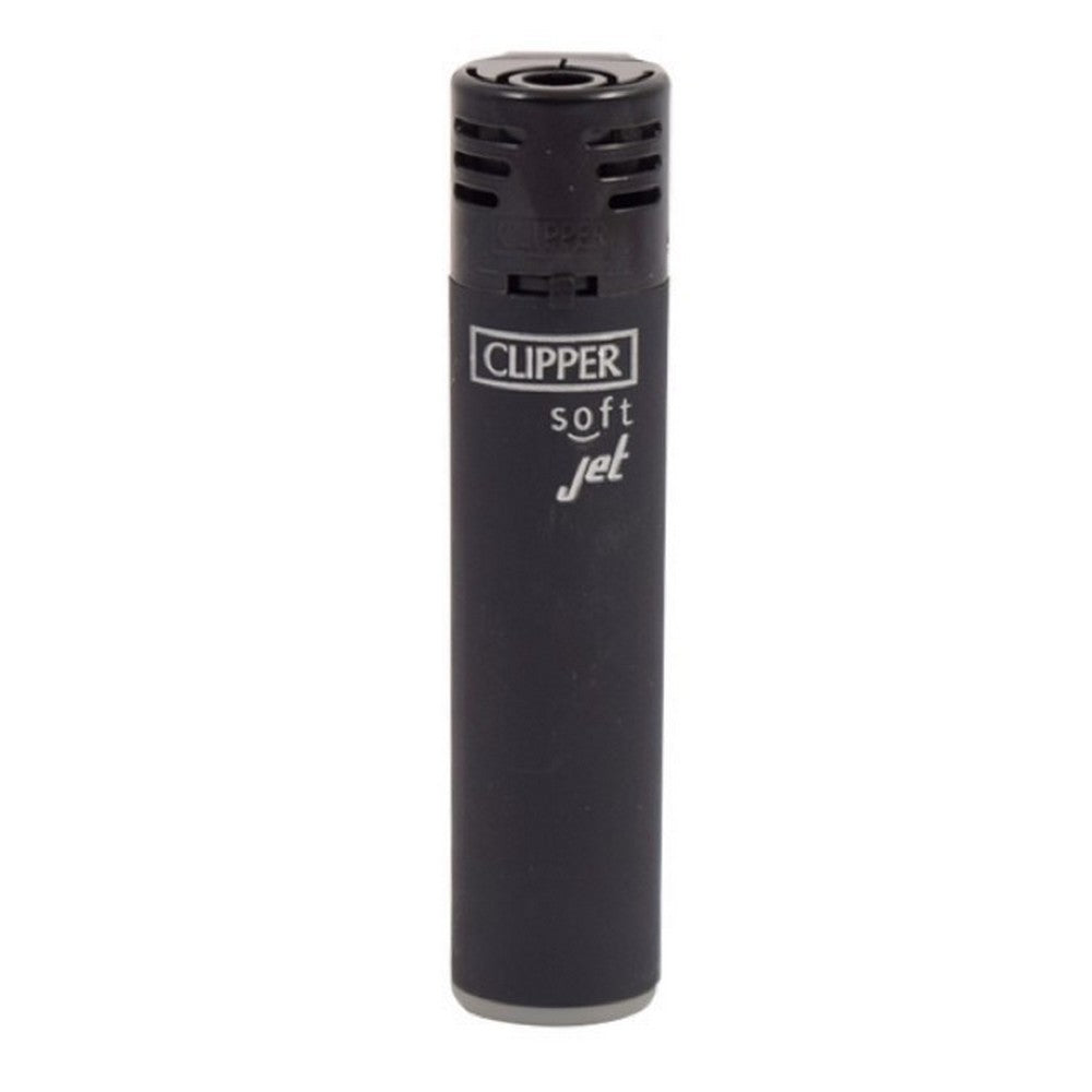 Clipper Jetflame Soft Touch ALL BLACK lighter - Lighter fra Clipper hos The Prince Webshop