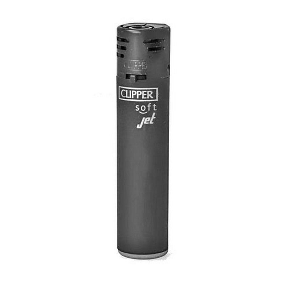 Clipper Jetflame Soft Touch ALL BLACK lighter - Lighter fra Clipper hos The Prince Webshop