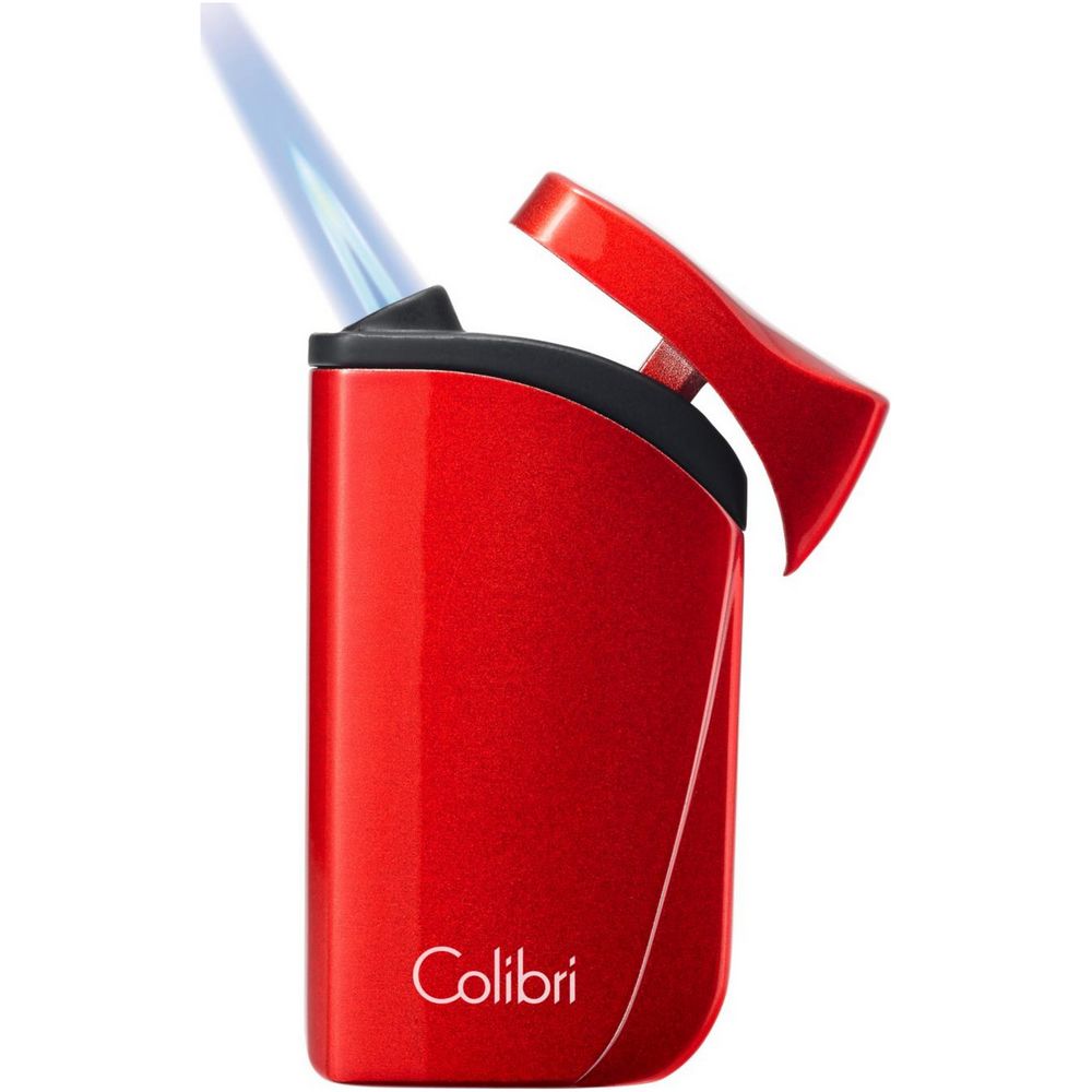COLIBRI lighter Falcon - red metallic angled jet flame - Lighter fra Colibri hos The Prince Webshop