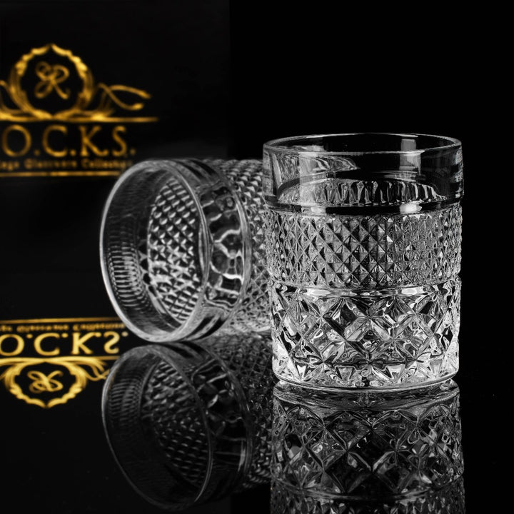 ROCKS - The Privilege Collection - Admiral Whiskey Glasses Gift Set - Whiskey Glas fra R.O.C.K.S hos The Prince Webshop