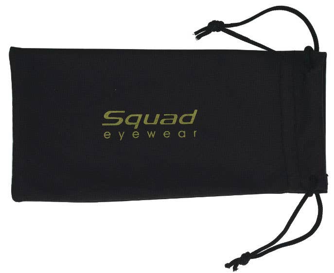 Squad Square UV400 Polarized Sunglasses for Men - Black - Solbriller fra Squad Eyewear hos The Prince Webshop