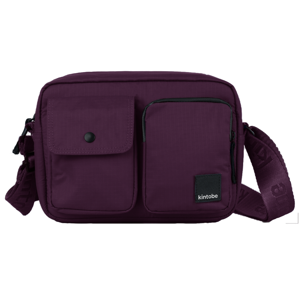 KINTOBE MILES cross body - Deep Aubergine - Taske fra kintobe hos The Prince Webshop