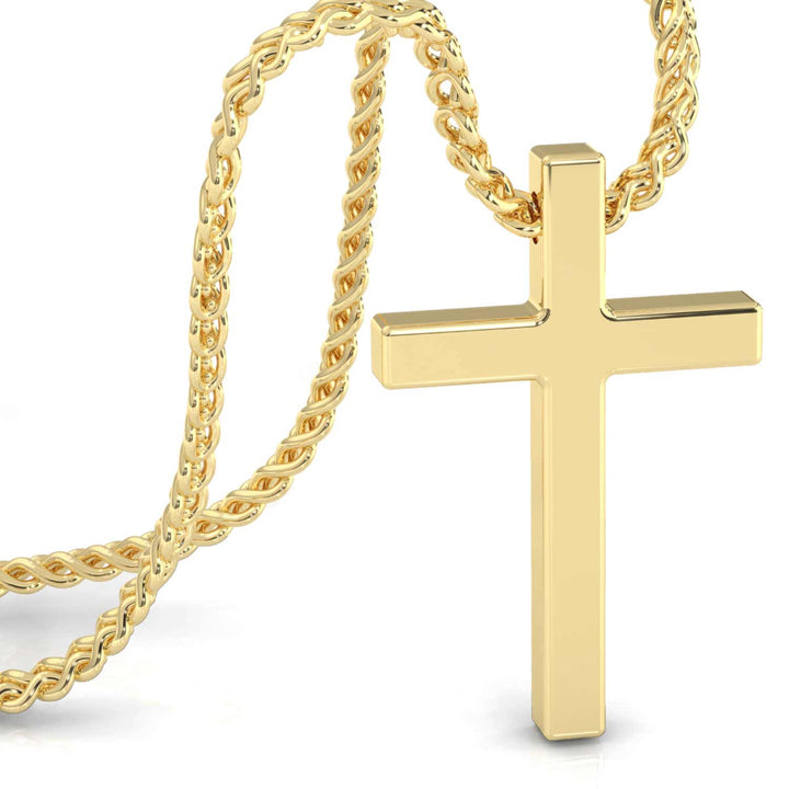 Lord Halskæde med Kors Vedhæng i Rustfrit Stål - 3 farver - Halskæde fra SERASAR hos The Prince Webshop