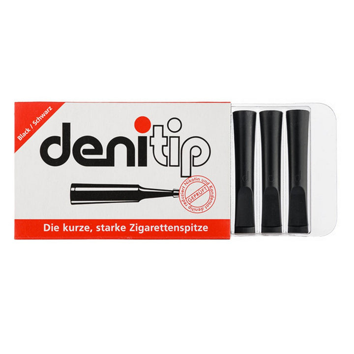 6 stk Denitip Cigaret Holder med Filter - Sort - Cigaret Holder fra Denicotea hos The Prince Webshop