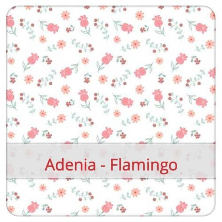 FLAX & STITCH - 3 store lommetørklæder -  Adenia Flamingo - Lommetørklæde fra FLAX & STITCH hos The Prince Webshop