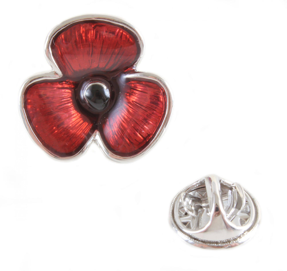 David Aster - Poppy Lapel Pin Badge - Reversnål fra David Aster Collection hos The Prince Webshop