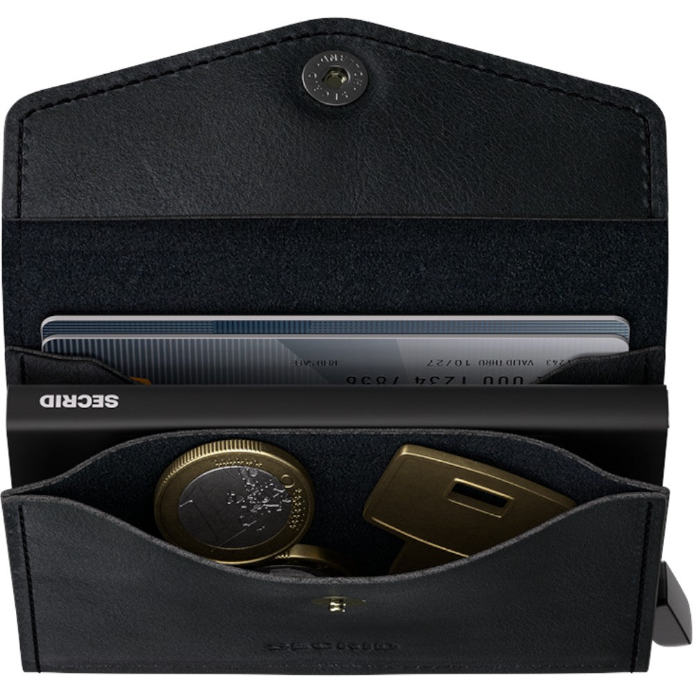SECRID ENVELOPE WALLET - Vintage musta