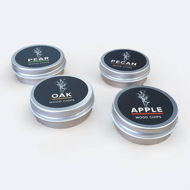 Whiskey Smoker Kit med 4 x Træflis