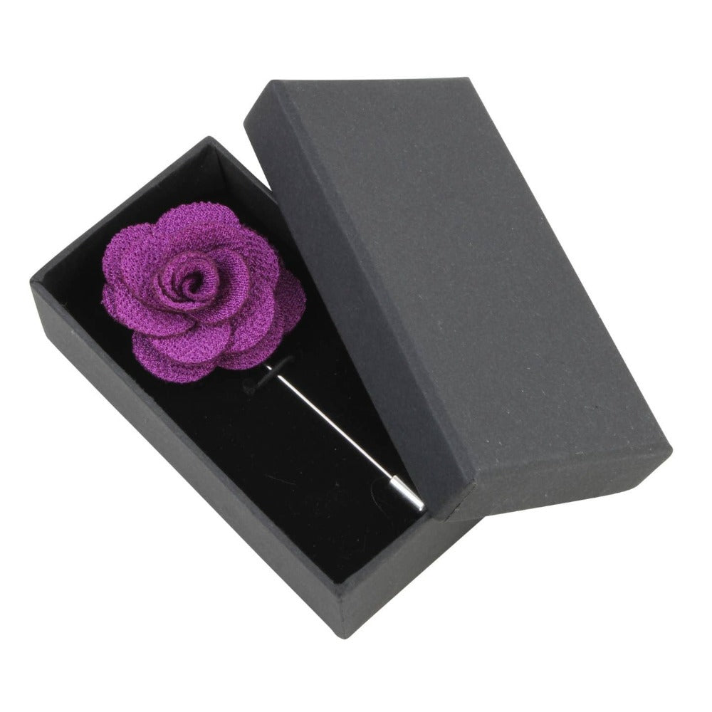 David Aster - Purple Flower Lapel Pin - Reversnål fra David Aster Collection hos The Prince Webshop