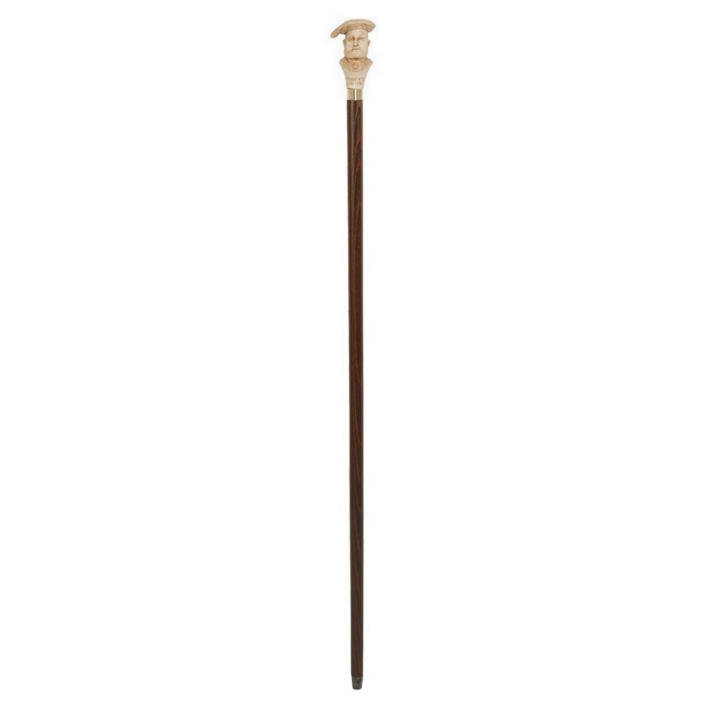 Unik Spadserestok i Brun Ahorn med Henry VIII Knop - Spaderestok fra Charles Buyers & Co Ltd hos The Prince Webshop