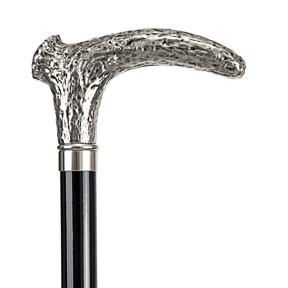 Spadserestok - DEER CRUTCH CHROME - Spaderestok fra Ottavio Recalcati di Renato hos The Prince Webshop