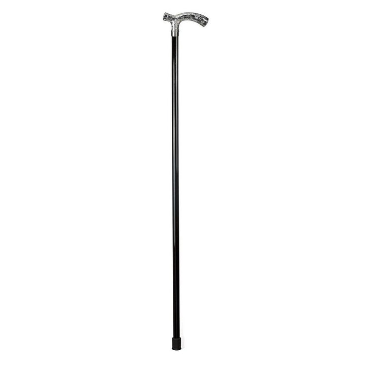 Spadserestok - FLORAL CRUTCH CHROME - Spaderestok fra Ottavio Recalcati di Renato hos The Prince Webshop