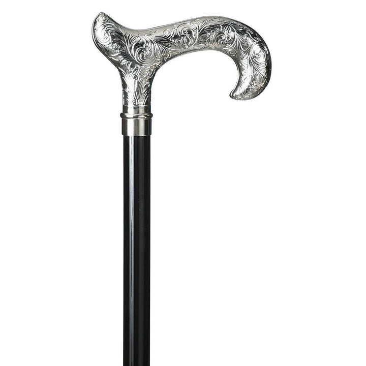 Spadserestok Derby Håndtag Paisley Chrome - Spaderestok fra Ottavio Recalcati di Renato hos The Prince Webshop