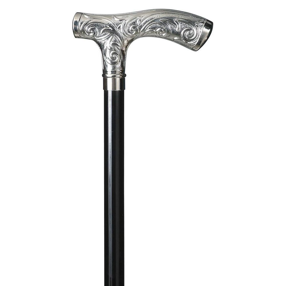 Spadserestok - CHISELLED CRUTCH CHROME - Spaderestok fra Ottavio Recalcati di Renato hos The Prince Webshop