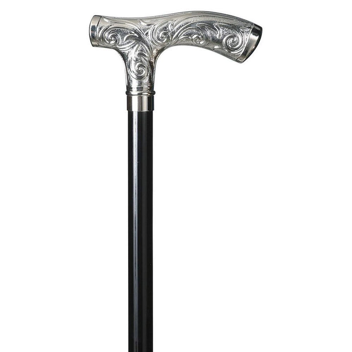 Spadserestok - CHISELLED CRUTCH CHROME - Spaderestok fra Ottavio Recalcati di Renato hos The Prince Webshop
