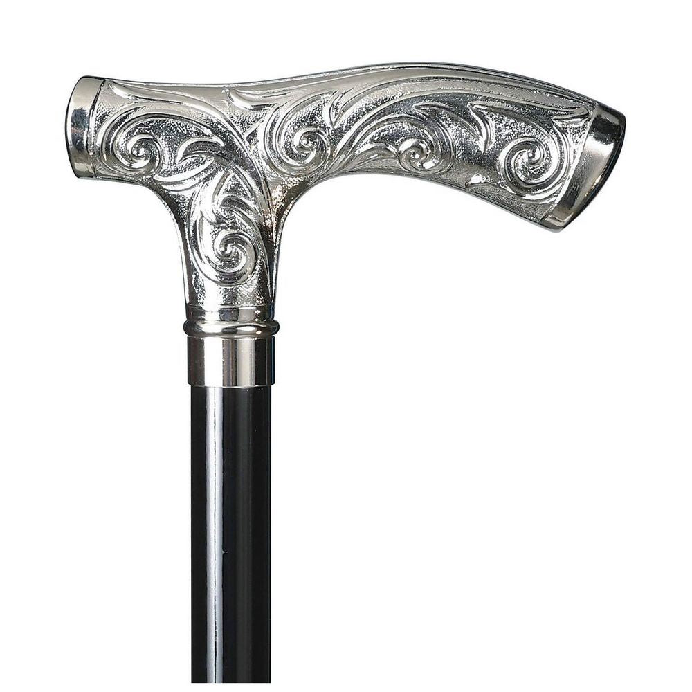 Spadserestok - CHISELLED CRUTCH CHROME - Spaderestok fra Ottavio Recalcati di Renato hos The Prince Webshop