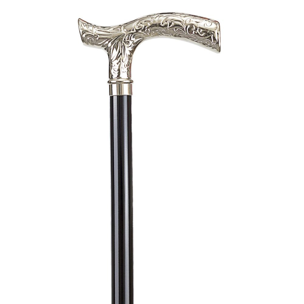 Elegant Justerbar Alu Stok - Crutch Paisley Chrome - Spaderestok fra Ottavio Recalcati di Renato hos The Prince Webshop