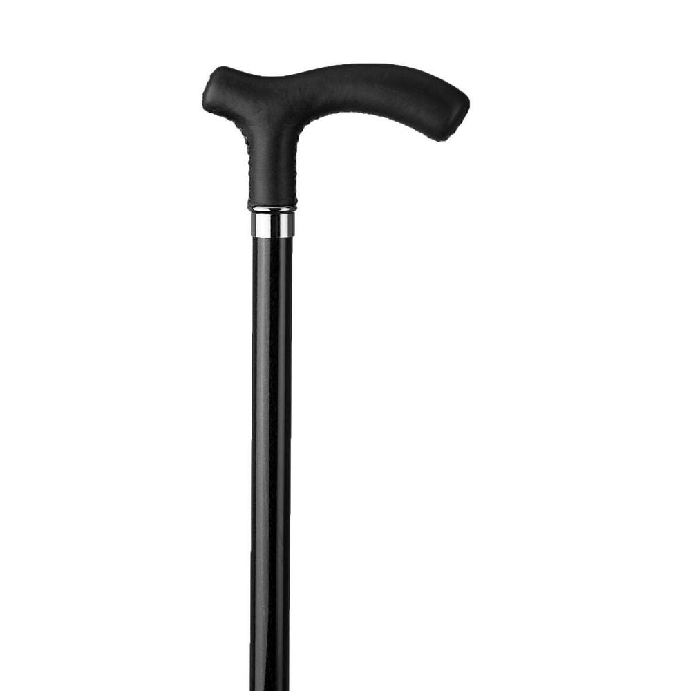 Spadserestok BLACK CRUTCH - Ægte Læder - Spaderestok fra Ottavio Recalcati di Renato hos The Prince Webshop