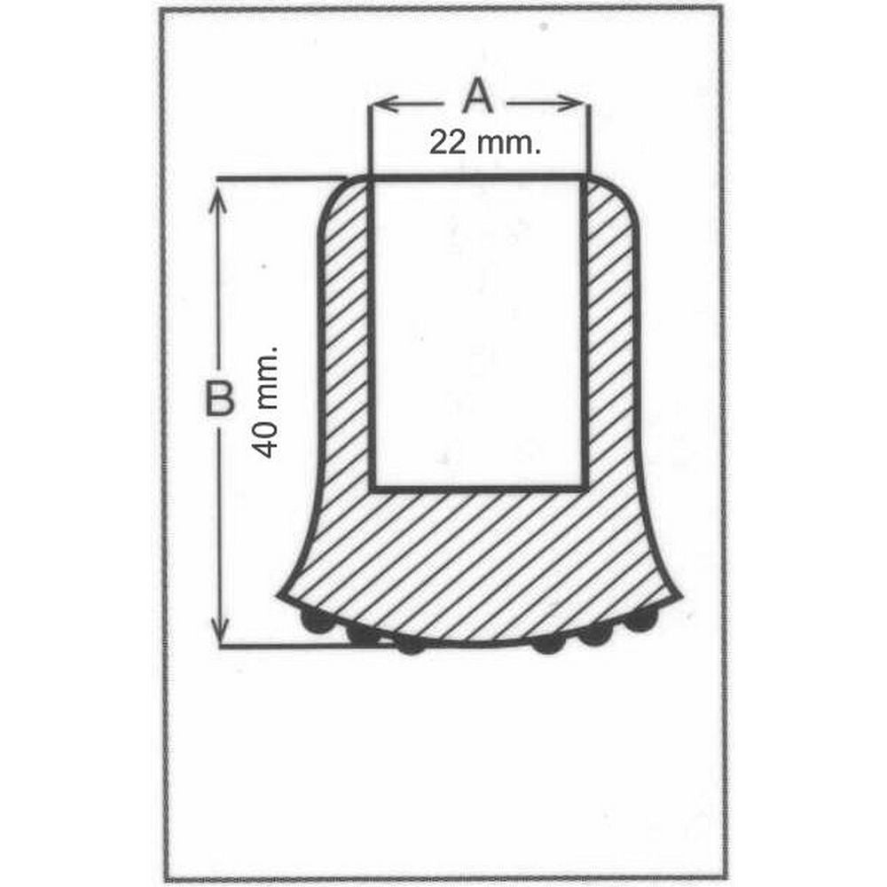 G22 FERRULE - 22 mm - Spaderestok fra Ottavio Recalcati di Renato hos The Prince Webshop