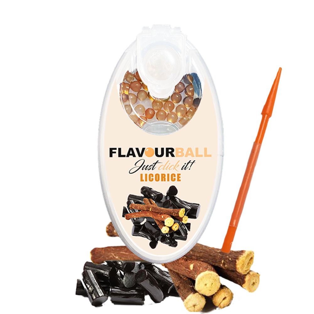 100 stk Lakrids Flavour Balls i Pod - Aroma Kugler fra FLAVOUR BALLS hos The Prince Webshop