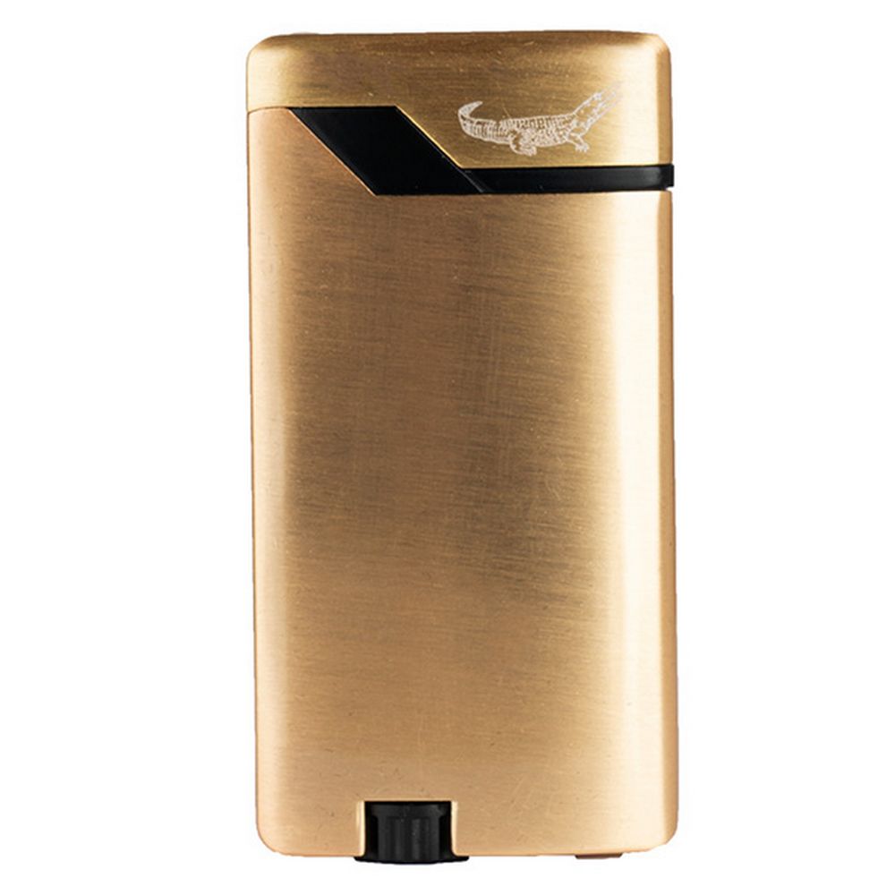 Formula Crocodile Flat Flame Jet Lighter - Guld - Lighter fra Formula hos The Prince Webshop