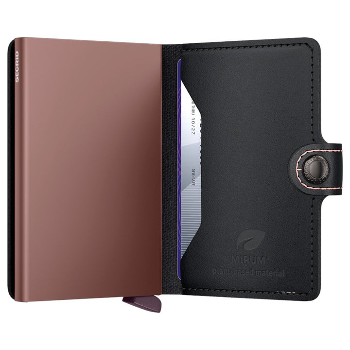 SECRID Miniwallet MIRUM Plant-Based Black Rose