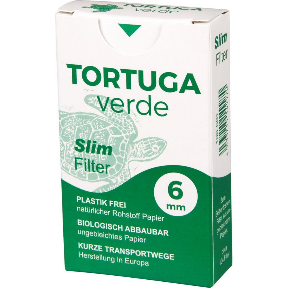 Tortuga Verde 6 mm Slime Paper Filter - 104 pcs