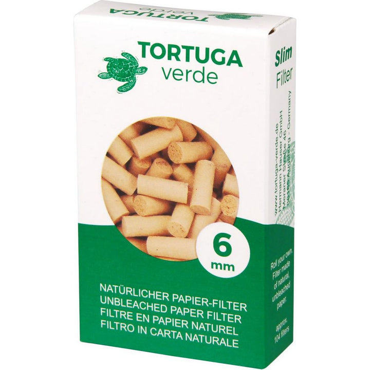 Tortuga Verde 6 mm Slime Paper Filter - 104 pcs