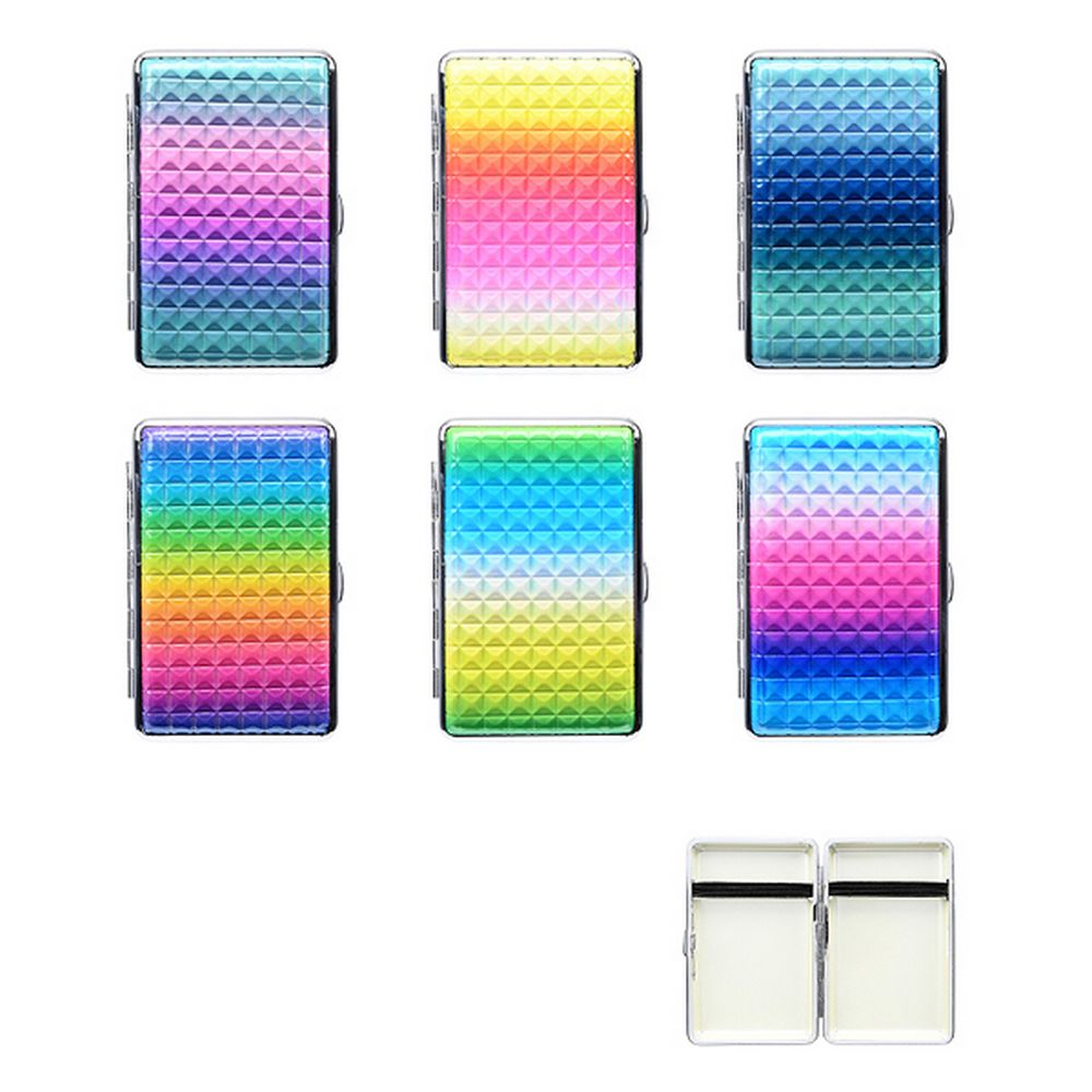 Atomic Rainbow Square Cigaretetui til 18 100S Cigs - Cigaret Etui fra Atomic hos The Prince Webshop