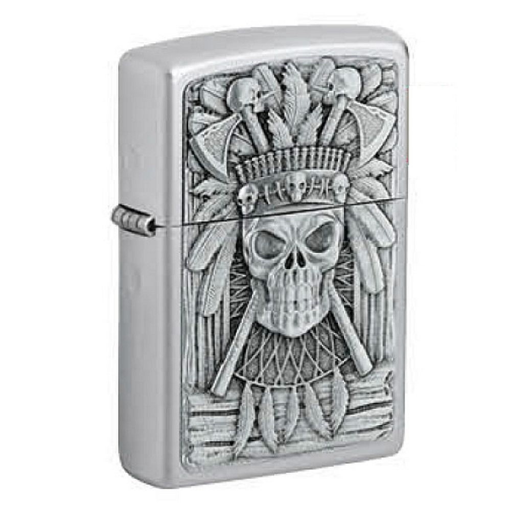 Zippo Lighter Indian Skull - Zippo Lighter fra Zippo hos The Prince Webshop