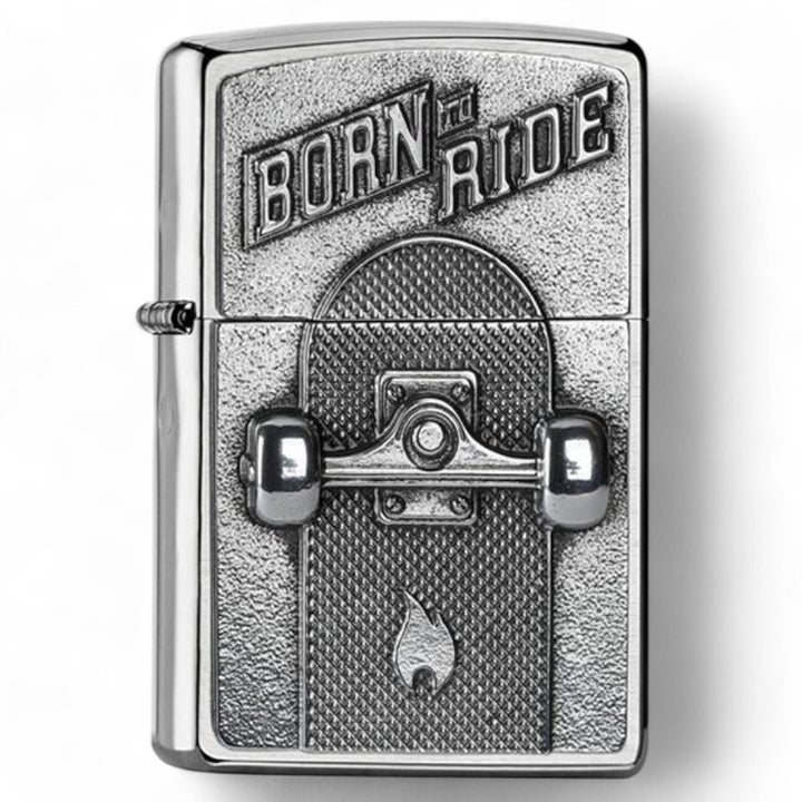 Original Zippo Lighter - Skateboard Design - Zippo Lighter fra Zippo hos The Prince Webshop