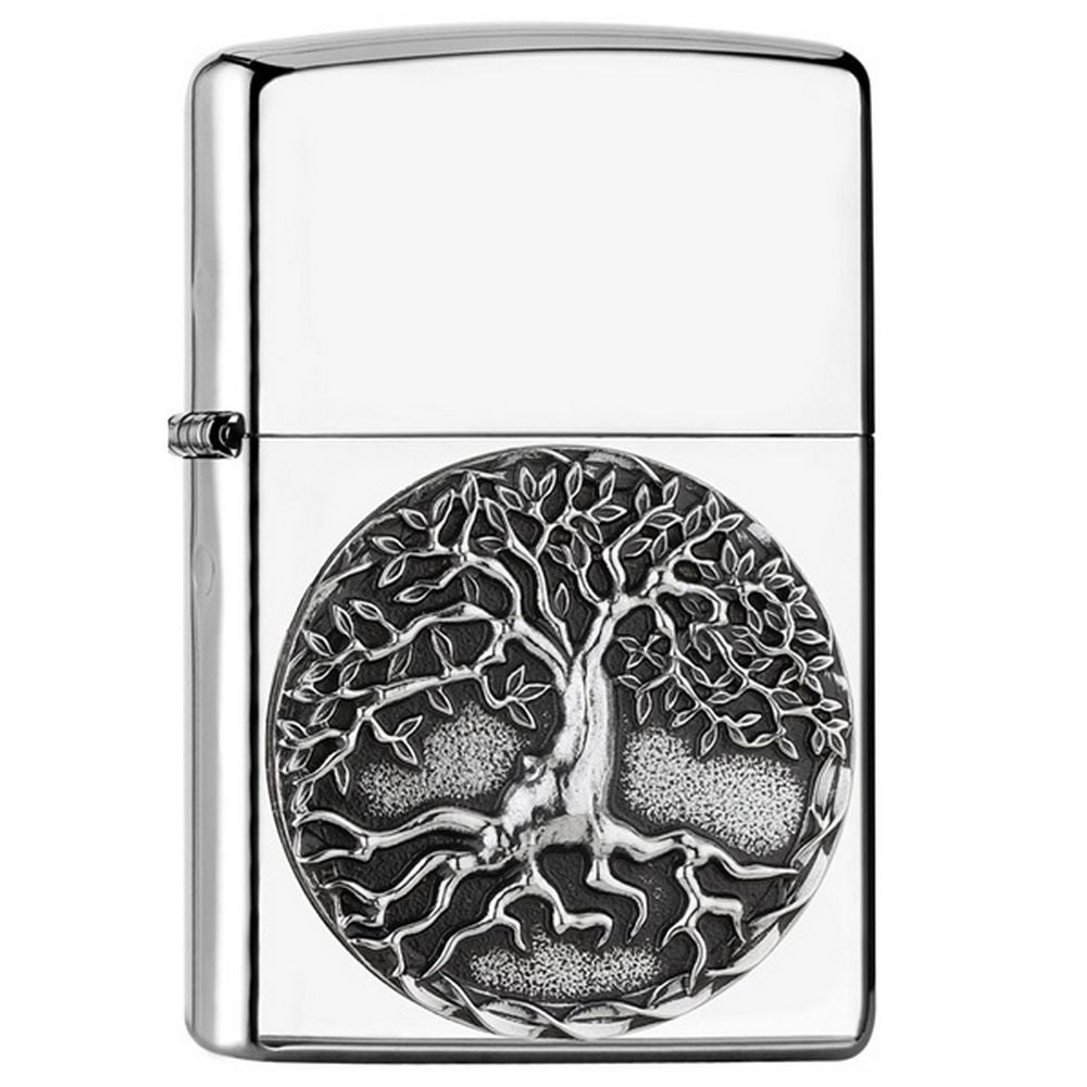 Zippo Lighter Tree of Life Silver - Zippo Lighter fra Zippo hos The Prince Webshop