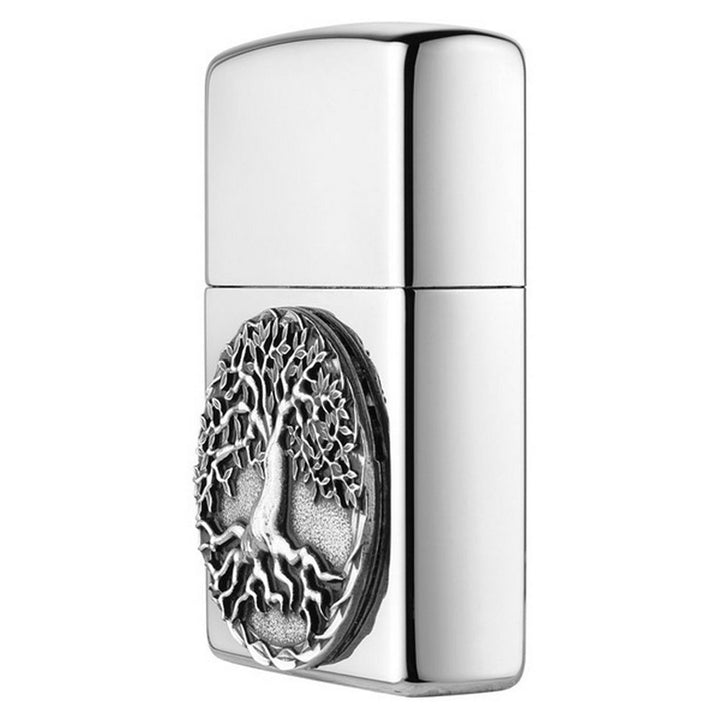 Zippo Lighter Tree of Life Silver - Zippo Lighter fra Zippo hos The Prince Webshop