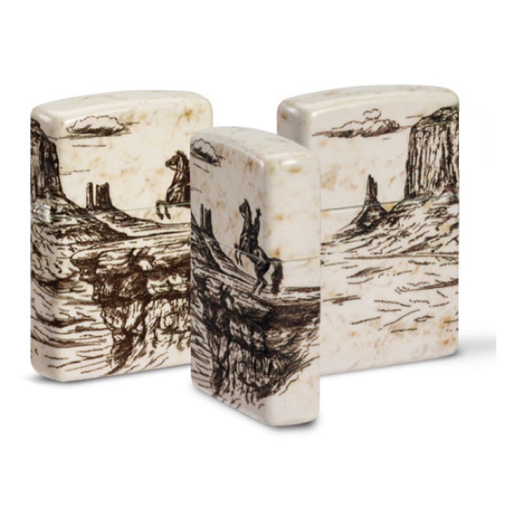 Zippo Premium Lighter 540° Western Design - Zippo Lighter fra Zippo hos The Prince Webshop