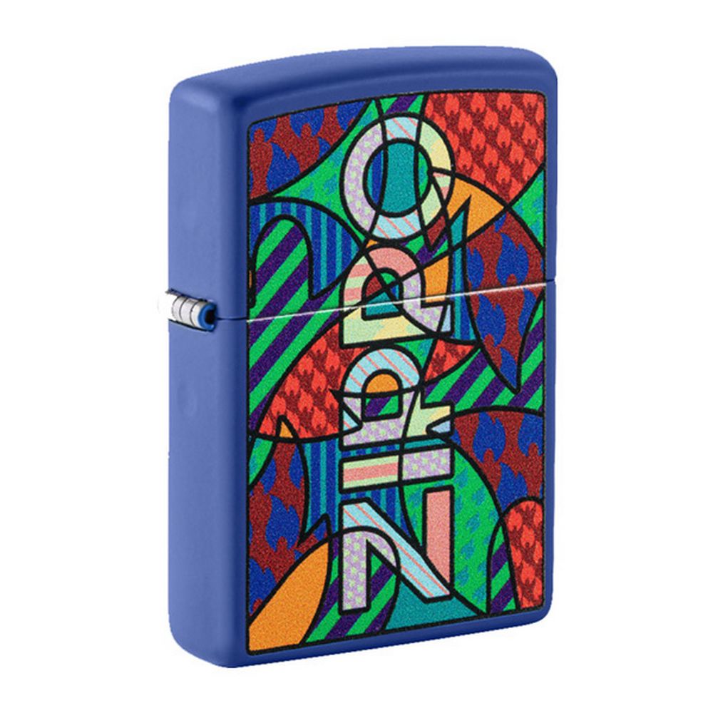 Zippo Lighter Royal Blue Matte Color Image - Zippo Lighter fra Zippo hos The Prince Webshop