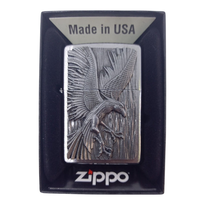 Original Zippo Lighter - Phoenix (Fugl Føniks) and Flames - Zippo Lighter fra Zippo hos The Prince Webshop