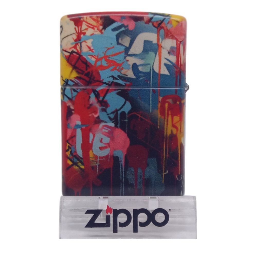 Zippo Premium 60007208 Street Art Face Design - Zippo Lighter fra Zippo hos The Prince Webshop