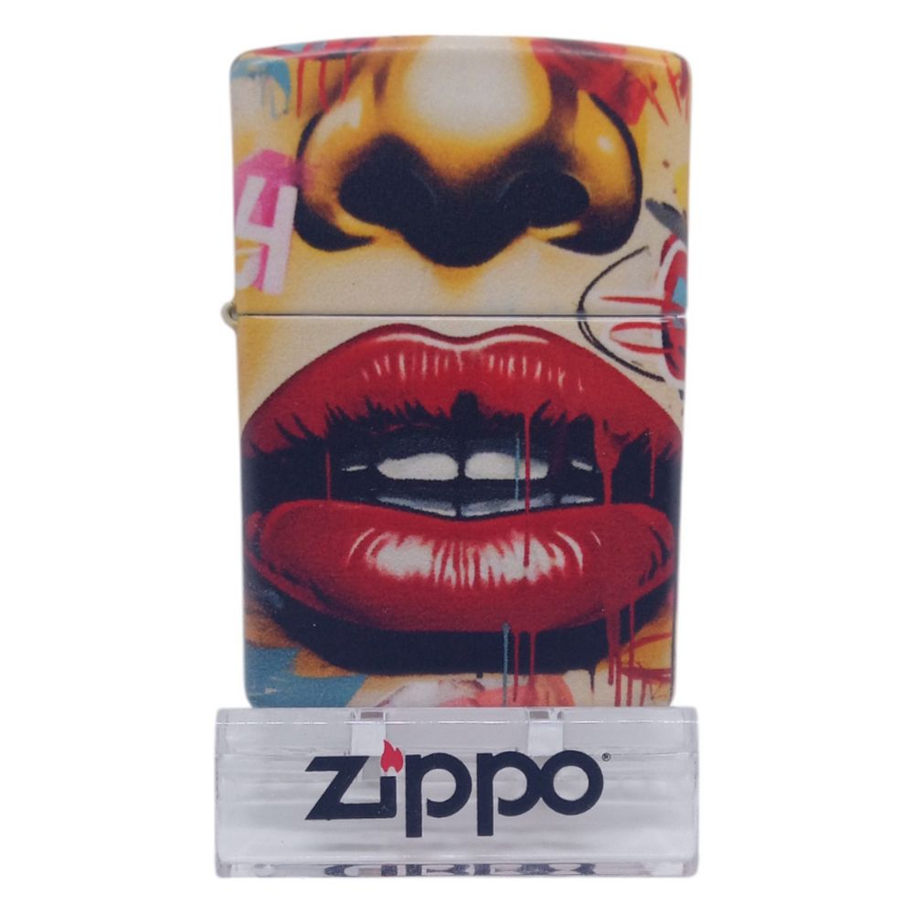 Zippo Premium 60007208 Street Art Face Design - Zippo Lighter fra Zippo hos The Prince Webshop
