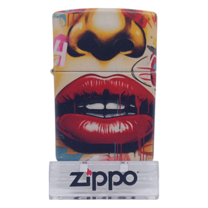Zippo Premium 60007208 Street Art Face Design - Zippo Lighter fra Zippo hos The Prince Webshop