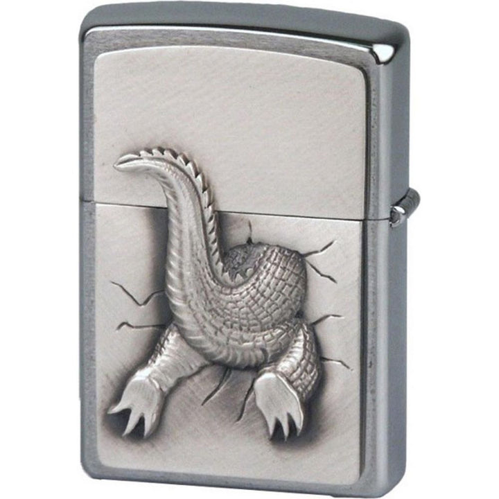 Zippo Gator Lighter i Træboks med Spejle - Zippo Lighter fra Zippo hos The Prince Webshop