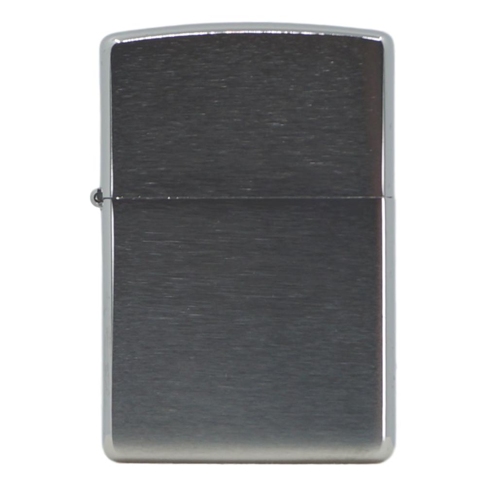 Original Børstet Chrom Zippo Lighter  i Original Gaveæske - Gavesæt fra Zippo hos The Prince Webshop