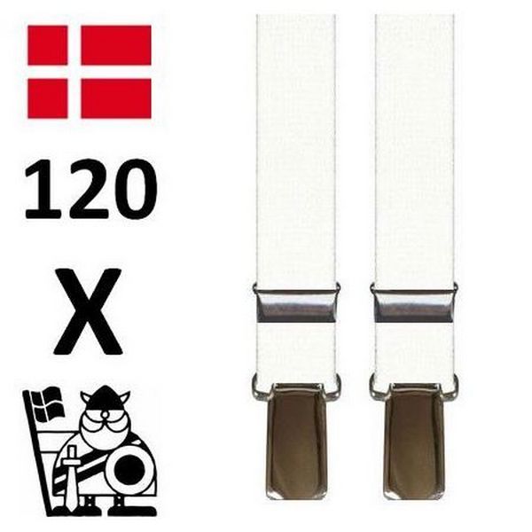 Hvide Smalle Hipster Seler - Seler fra SCANBELT Shooster hos The Prince Webshop