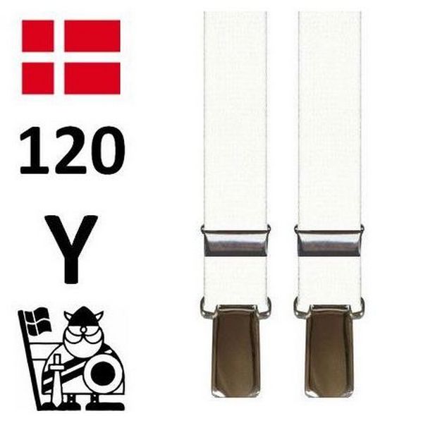 Hvide Smalle Hipster Seler - Seler fra SCANBELT Shooster hos The Prince Webshop