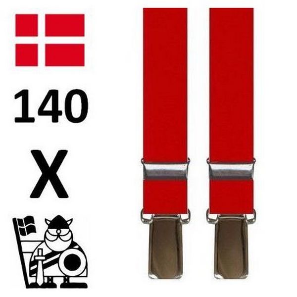 Røde Smalle Hipster Seler - Seler fra SCANBELT Shooster hos The Prince Webshop