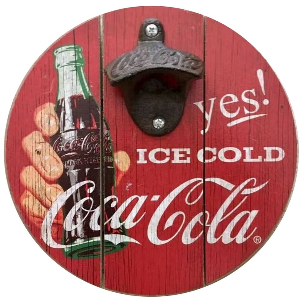 Retroworld Coca-Cola Bottle Opener - Ø 20 cm - Flaskeåbner fra Retroworld hos The Prince Webshop